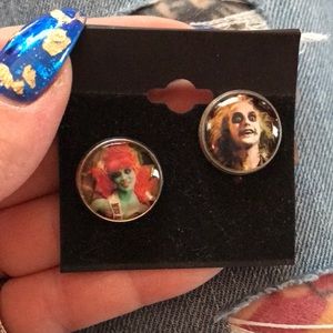 Beetlejuice earrings